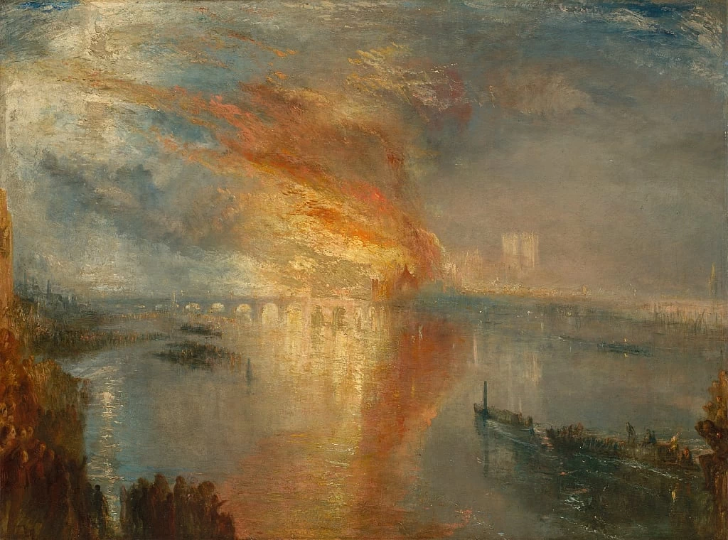 L'incendio delle Camere dei Lord e dei Comuni, 16 ottobre 1834, 1835 - Cleveland Museum of Art